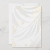 Invitation Soirée de Noël Gold & White (Dos)