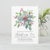 Invitation Soirée de Noël Holly Berry (Debout devant)