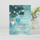 Invitation Soirée de Noël illuminée (Debout devant)