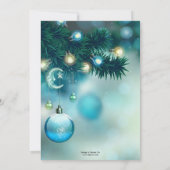 Invitation Soirée de Noël illuminée (Dos)