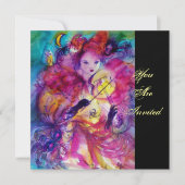 INVITATION SOIRÉE DE NOËL MASQUÉE (Devant)