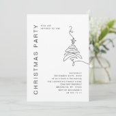 Invitation Soirée de Noël minimaliste élégante (Debout devant)