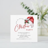 Invitation Soirée de Noël minimaliste élégante (Debout devant)