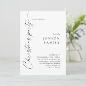 Invitation Soirée de Noël minimaliste élégante (Debout devant)