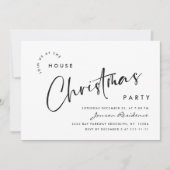 Invitation Soirée de Noël minimaliste élégante (Devant)