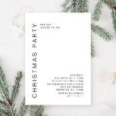 Invitation Soirée de Noël minimaliste élégante