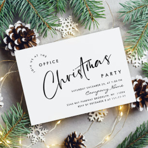 Invitation Soirée de Noël minimaliste élégante