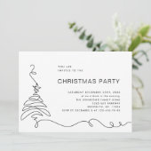 Invitation Soirée de Noël minimaliste élégante (Debout devant)