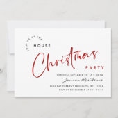 Invitation Soirée de Noël minimaliste élégante (Devant)