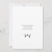 Invitation Soirée de Noël minimaliste moderne (Dos)