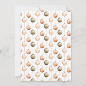 Invitation Soirée de Noël minimaliste vert (Dos)