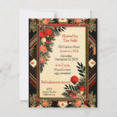 Invitation Soirée de Noël moche (Dos)