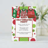 Invitation Soirée de Noël moche (Debout devant)