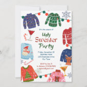 Invitation Soirée de Noël moche (Devant)