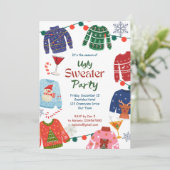 Invitation Soirée de Noël moche (Debout devant)