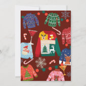 Invitation Soirée de Noël moche (Dos)