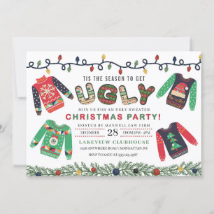 Invitation Soirée de Noël moche