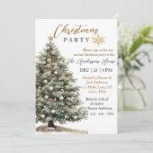 Invitation Soirée de Noël moderne (Debout devant)