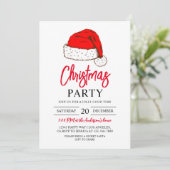 Invitation Soirée de Noël moderne Fête de Noël (Debout devant)