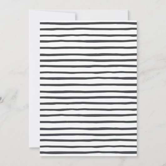 Invitation Soirée de Noël noir blanc élégant (Dos)