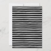 Invitation Soirée de Noël noir simple et élégante (Dos)