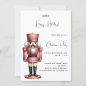 Invitation Soirée de Noël Nutcracker (Devant)