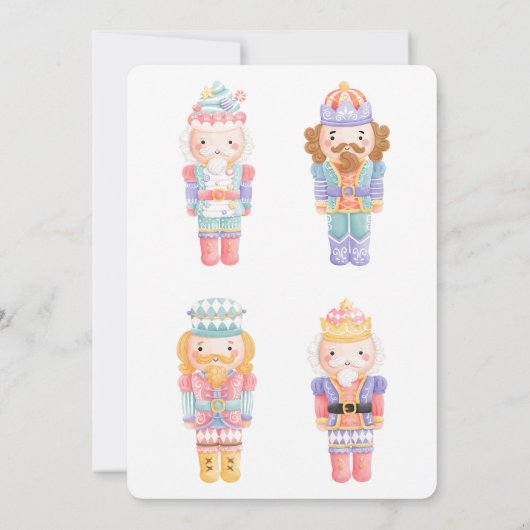 Invitation Soirée de Noël Nutcracker (Dos)