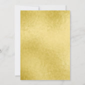 Invitation Soirée de Noël or et baubles rouges (Dos)