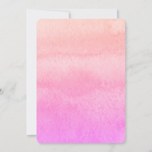 Invitation Soirée de Noël orange rose (Dos)