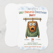 Invitation Soirée de Noël personnalisée (Devant / Derrière)