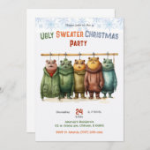 Invitation Soirée de Noël personnalisée (Devant / Derrière)