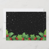 Invitation Soirée de Noël personnalisée (Dos)