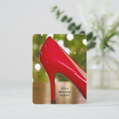 Invitation Soirée de Noël rouge (Debout devant)