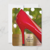 Invitation Soirée de Noël rouge (Devant)