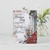 Invitation Soirée de Noël Rustique (Debout devant)