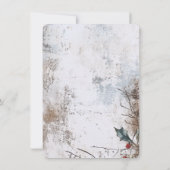 Invitation Soirée de Noël Rustique (Dos)