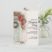 Invitation Soirée de Noël Rustique (Debout devant)