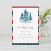 Invitation Soirée de Noël rustique (Debout devant)