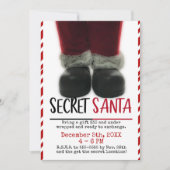 Invitation Soirée de Noël Secret Santa (Devant)