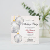 Invitation Soirée de Noël simple et élégante (Debout devant)