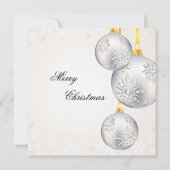 Invitation Soirée de Noël simple et élégante (Dos)