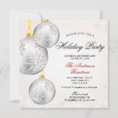 Invitation Soirée de Noël simple et élégante (Devant)