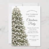 Invitation Soirée de Noël simple et élégante (Devant)