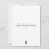 Invitation Soirée de Noël simple et élégante (Dos)