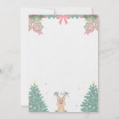 Invitation Soirée de Noël simple, verte et rouge (Dos)