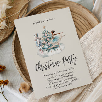 Invitation Soirée de Noël Soirée de Noisette