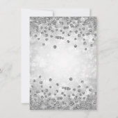 Invitation Soirée de Noël Soirée Diamants d'hiver Parties sci (Dos)