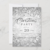Invitation Soirée de Noël Soirée Diamants d'hiver Parties sci (Devant)