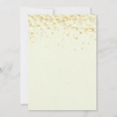 Invitation Soirée de Noël Soirée d'Ornement d'Or Safari (Dos)