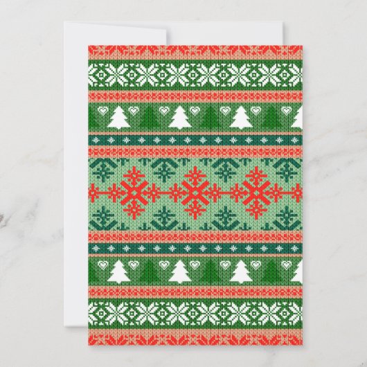 Invitation Soirée de Noël Tacky Ugly Sweater (Dos)